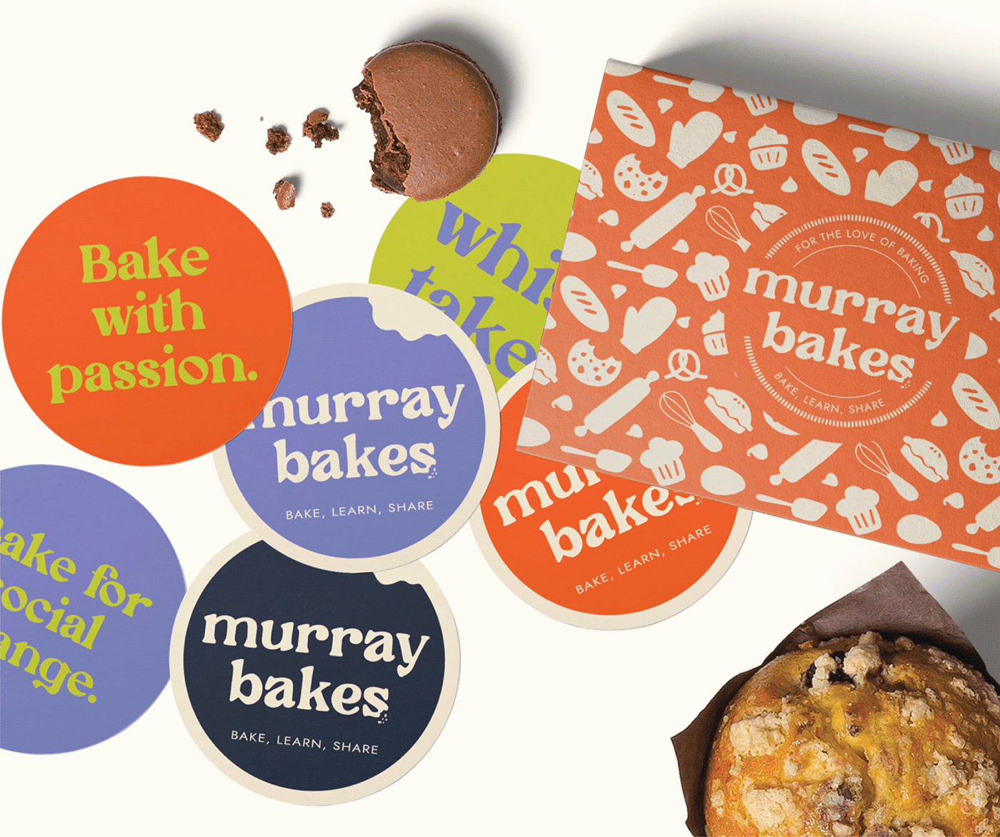Bakery Box & Custom Stickers