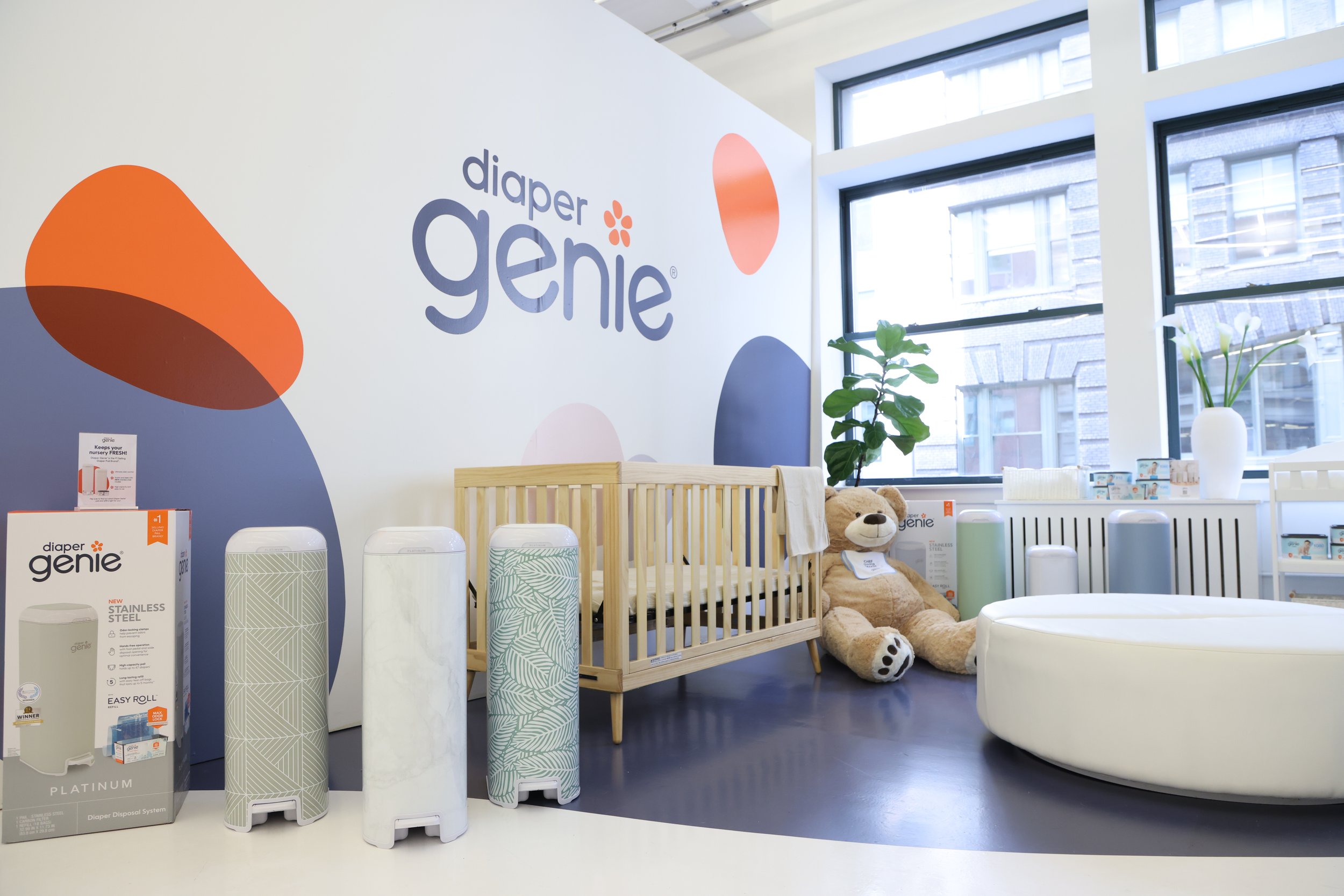 Large format event graphics created at 1milk2sugars for Genie brands event