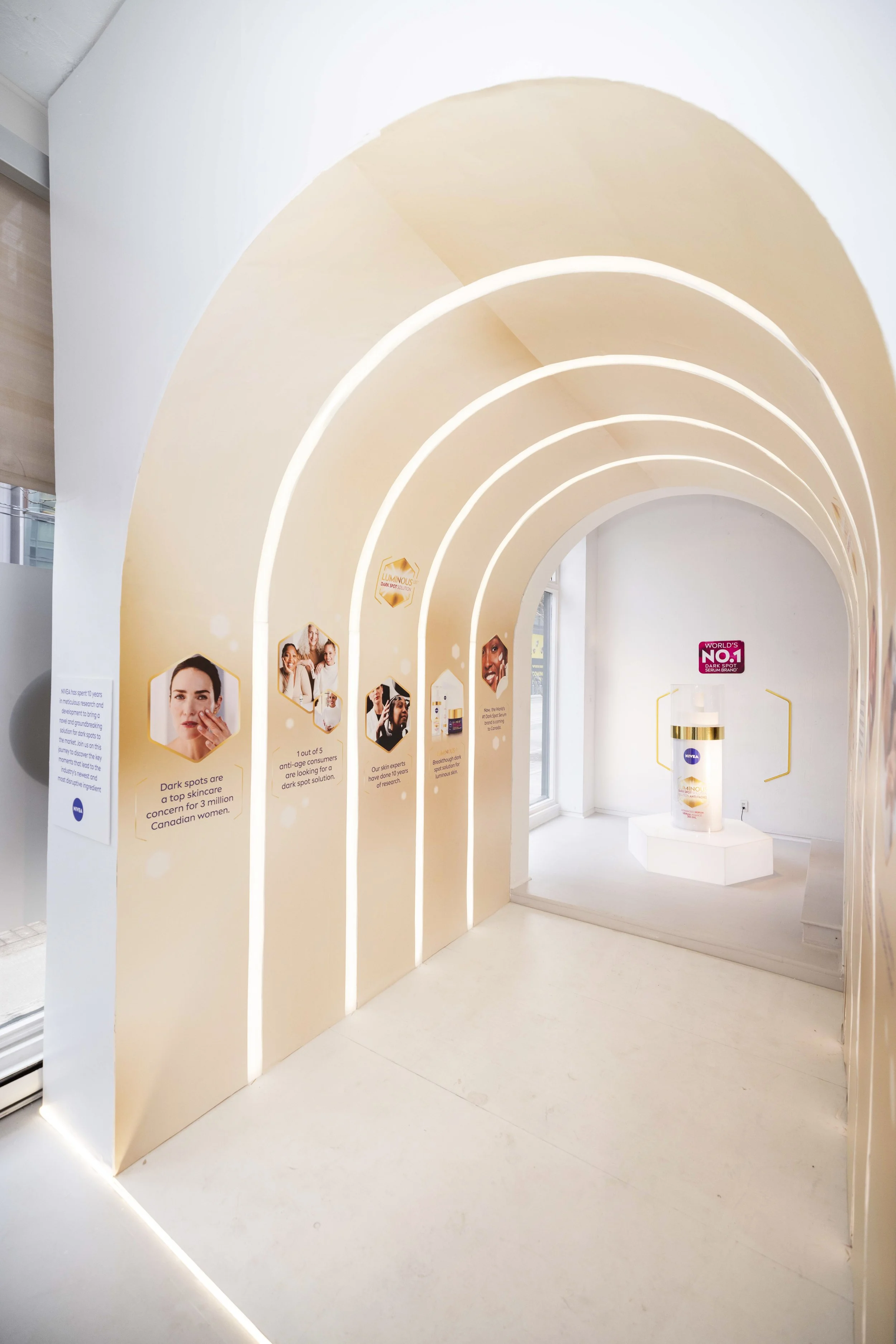 Large format event graphics created at 1milk2sugars for Nivea event