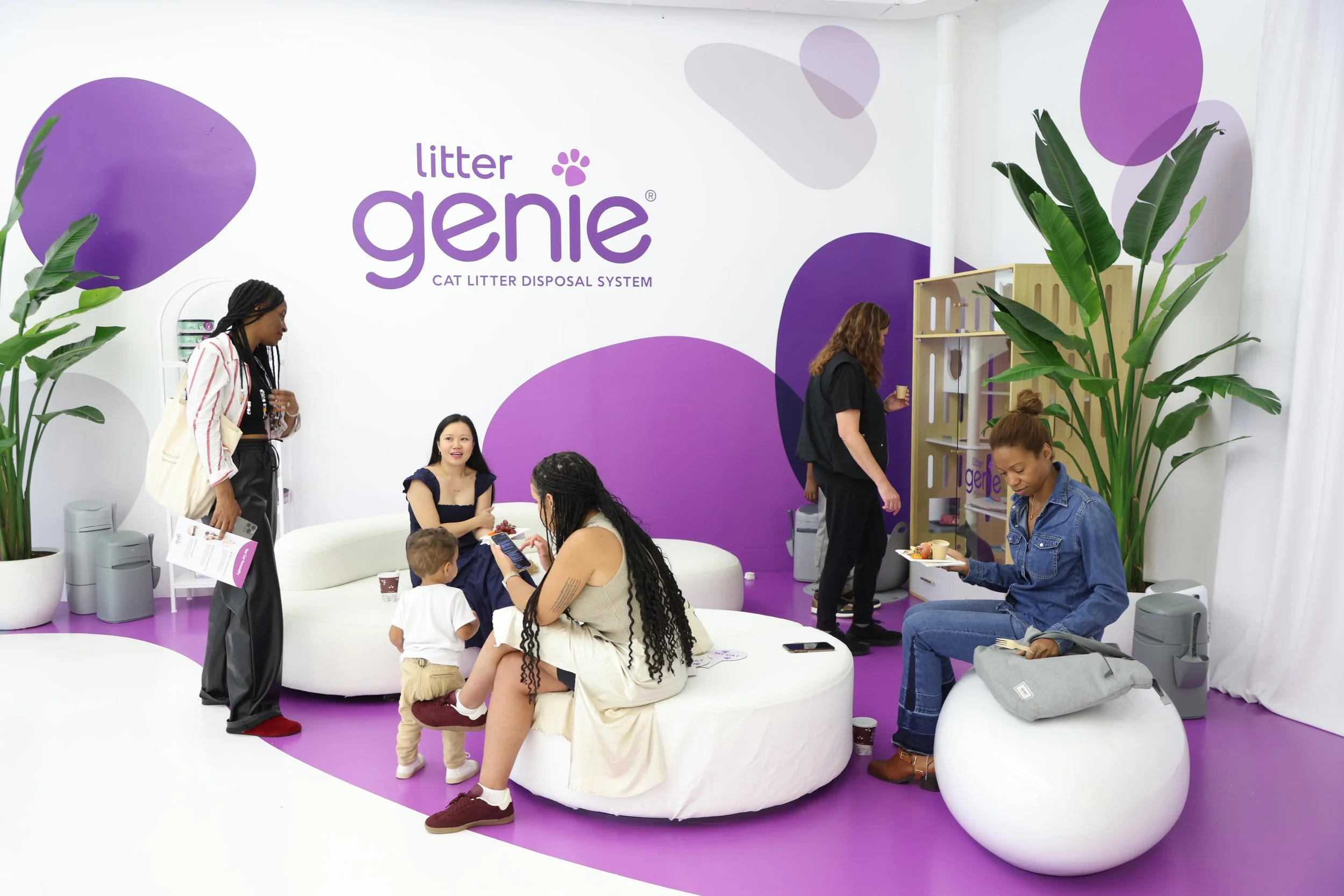 Large format event graphics created at 1milk2sugars for Genie brands event