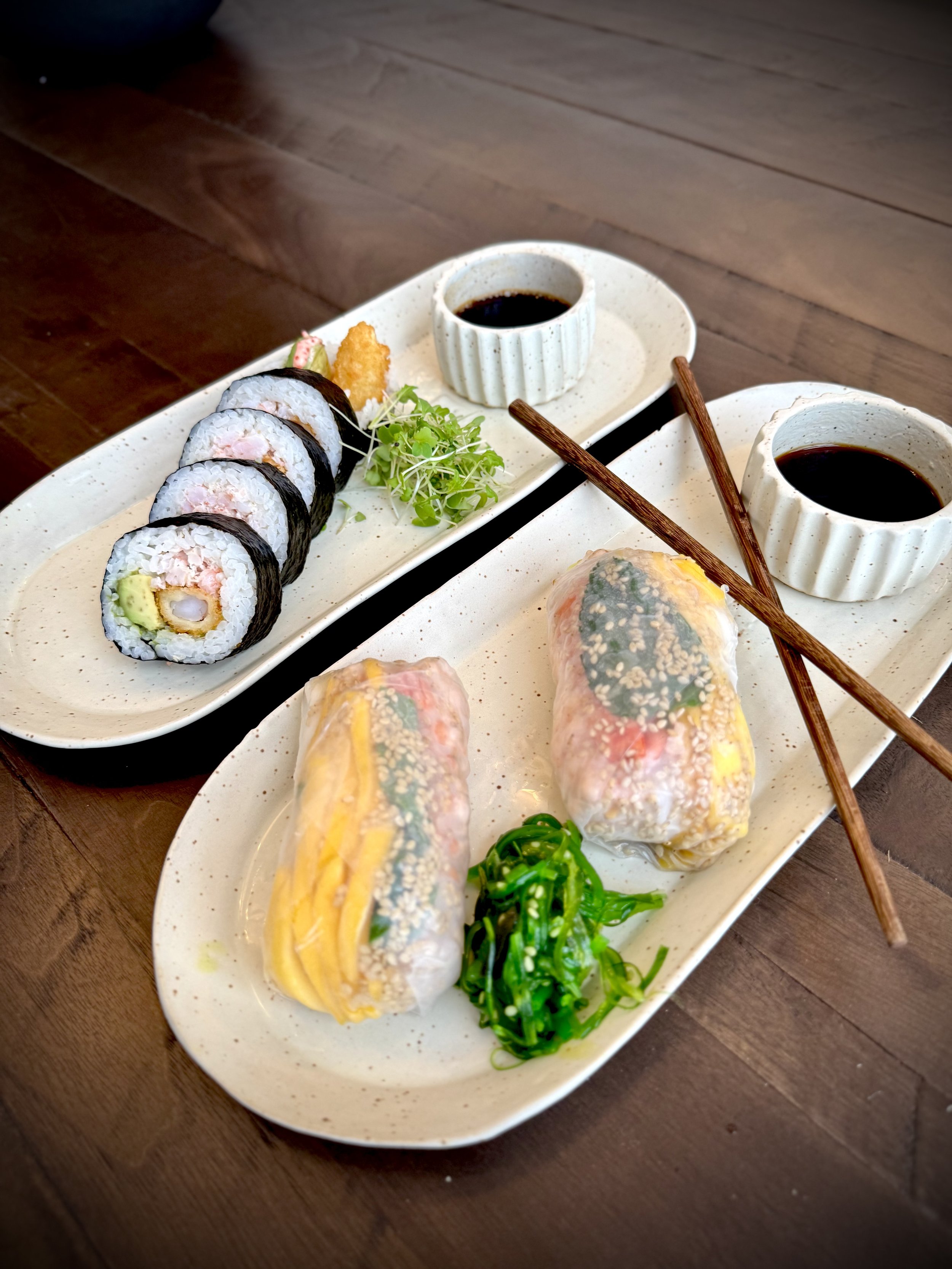 Assiette à sushis - Blanc mat