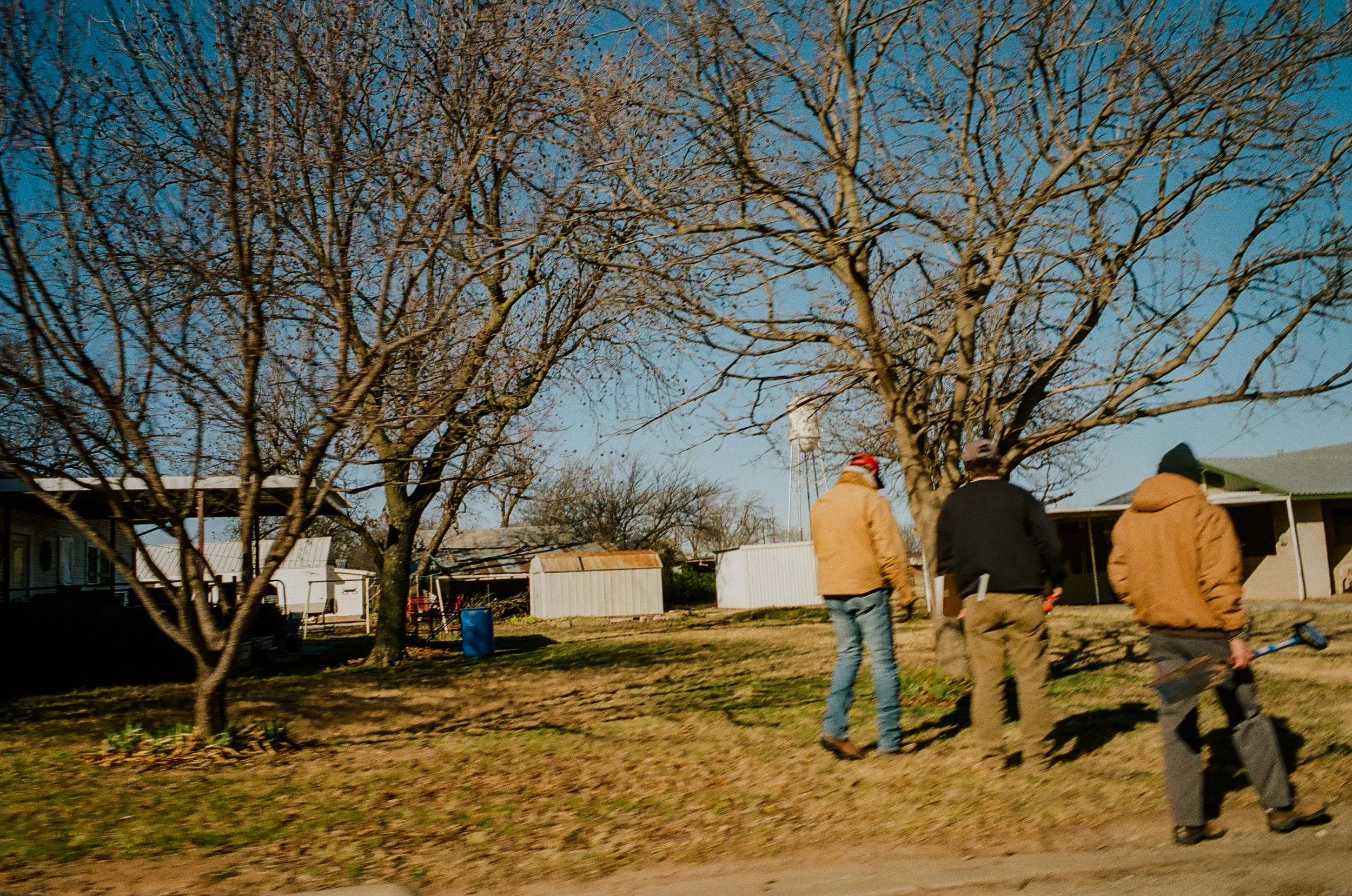 Three Landscapers. Archer City.