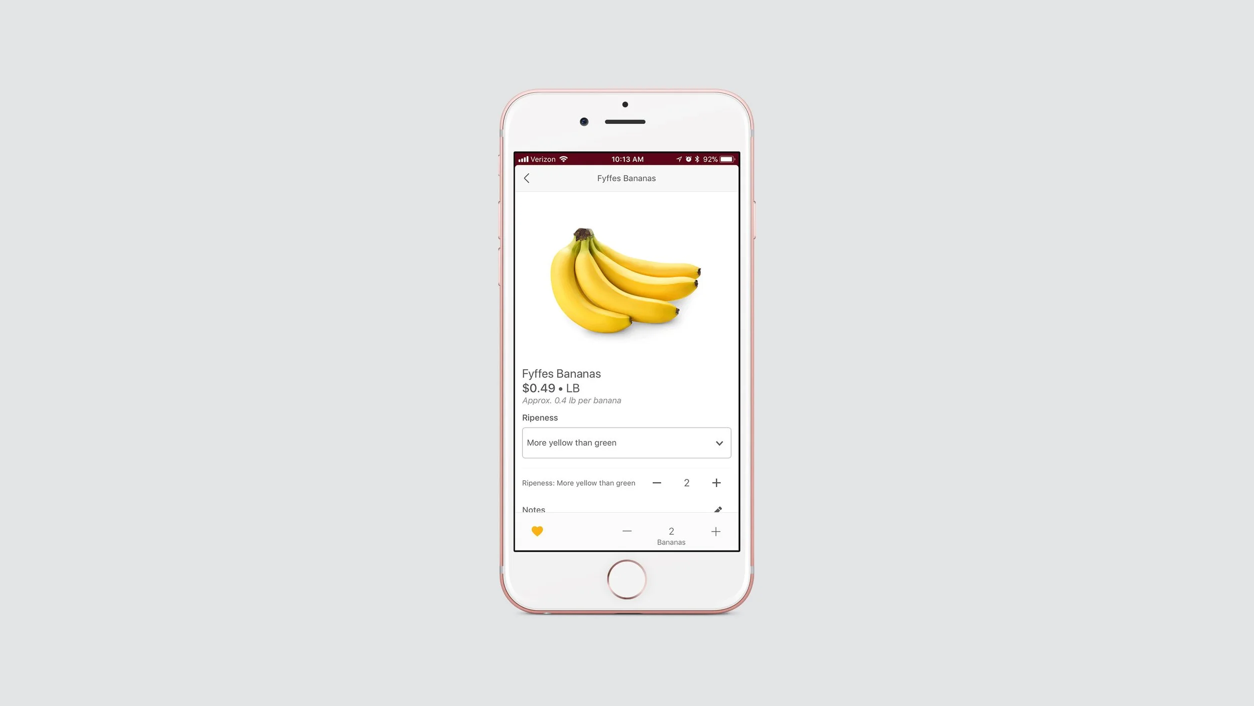 Your Mom-Freshop consumer banana product page