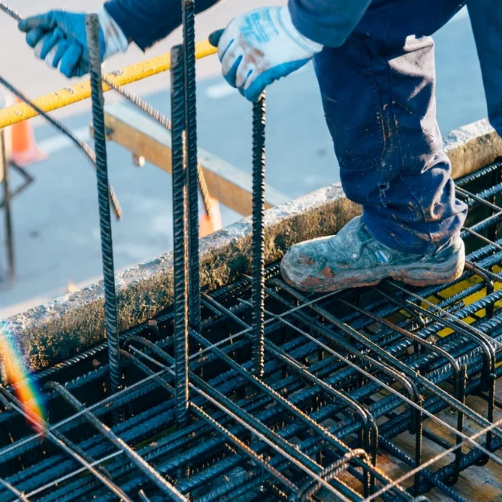 Rebar installation for concrete formwork