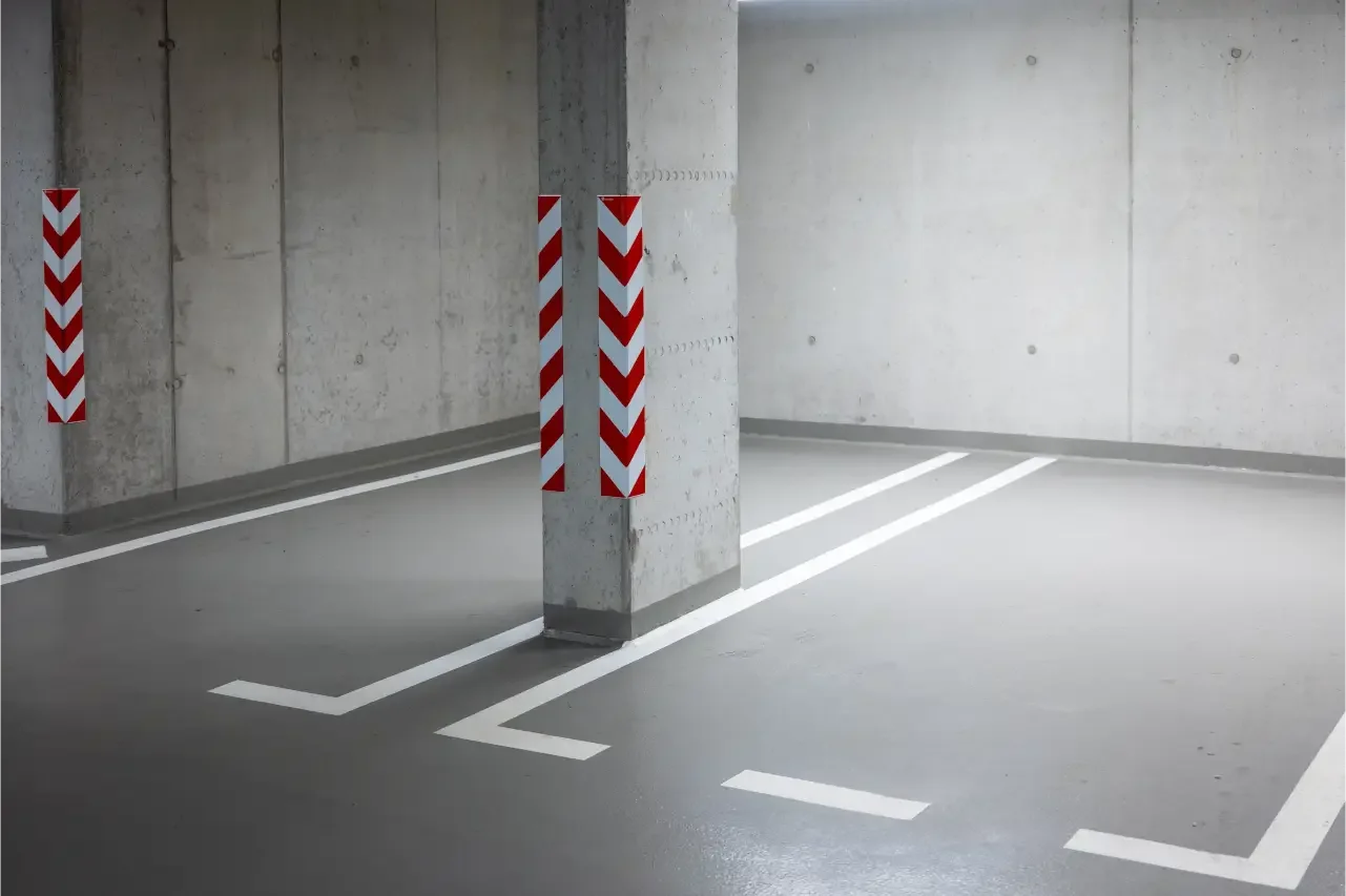 Underground parking garage concrete repair