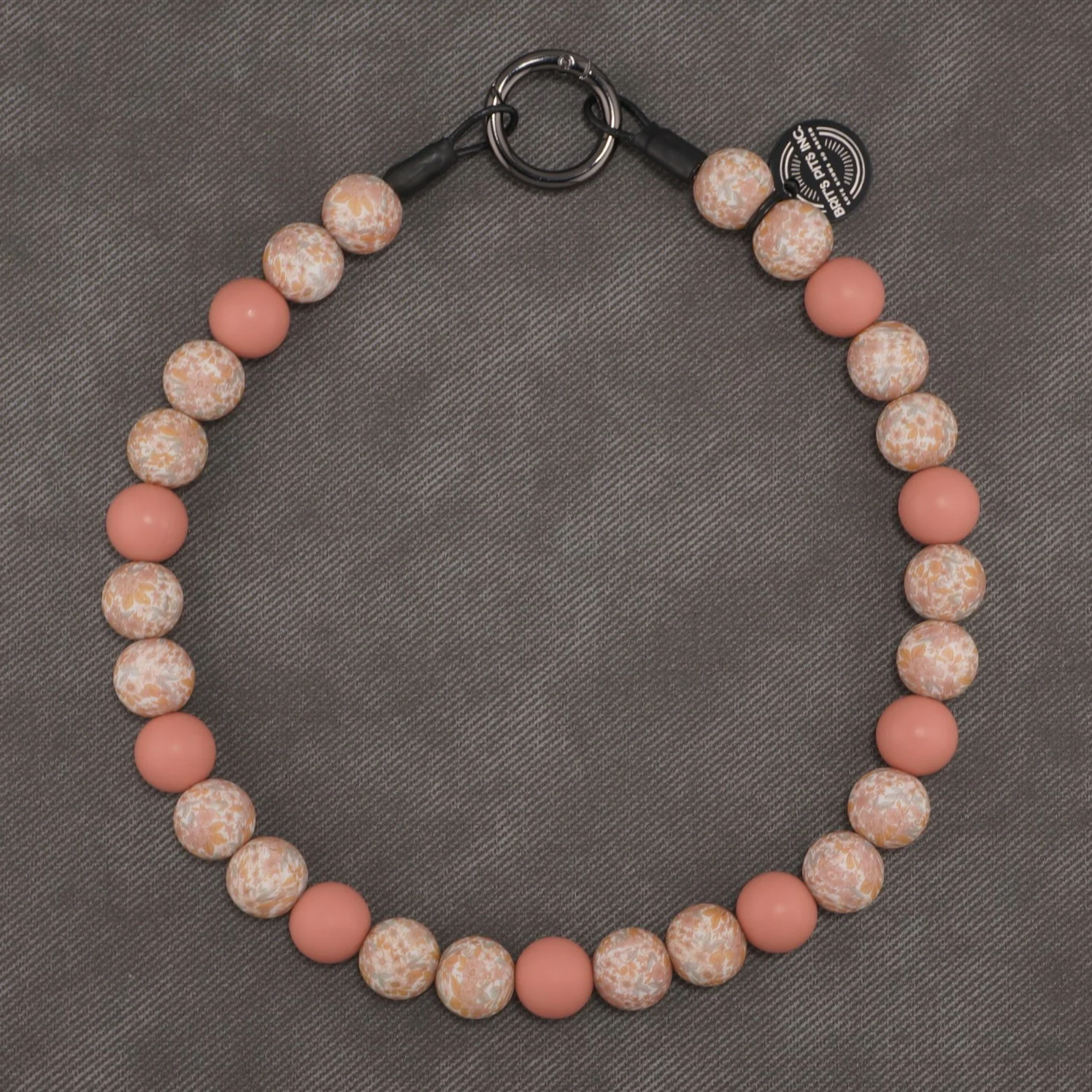 Stylish Custom Dog Collars and Necklaces in pinks, creams, florals