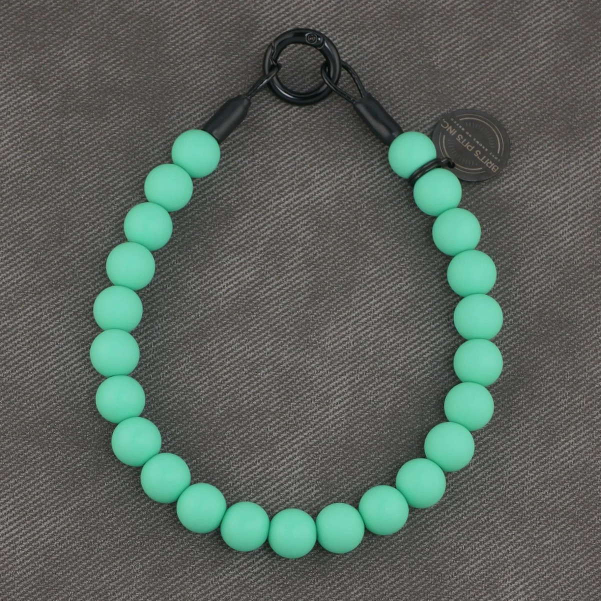 Stylish Custom Dog Collars and Necklaces in bright teal, blue, green