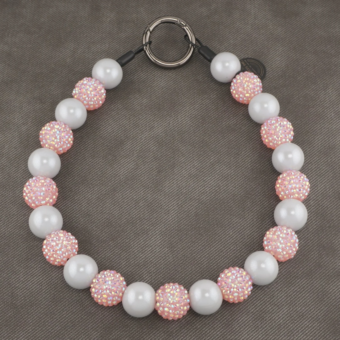 Stylish Custom Beaded Dog Collars and Necklaces in pink, opal shimmer , rhinestone, sparkles near me