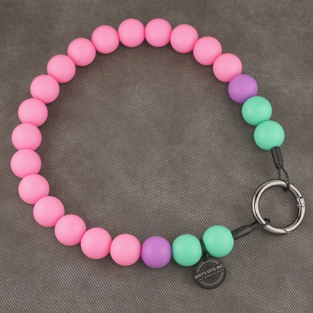 Stylish Spring Custom Dog Collars and Necklaces in bright pink, teal, and purple