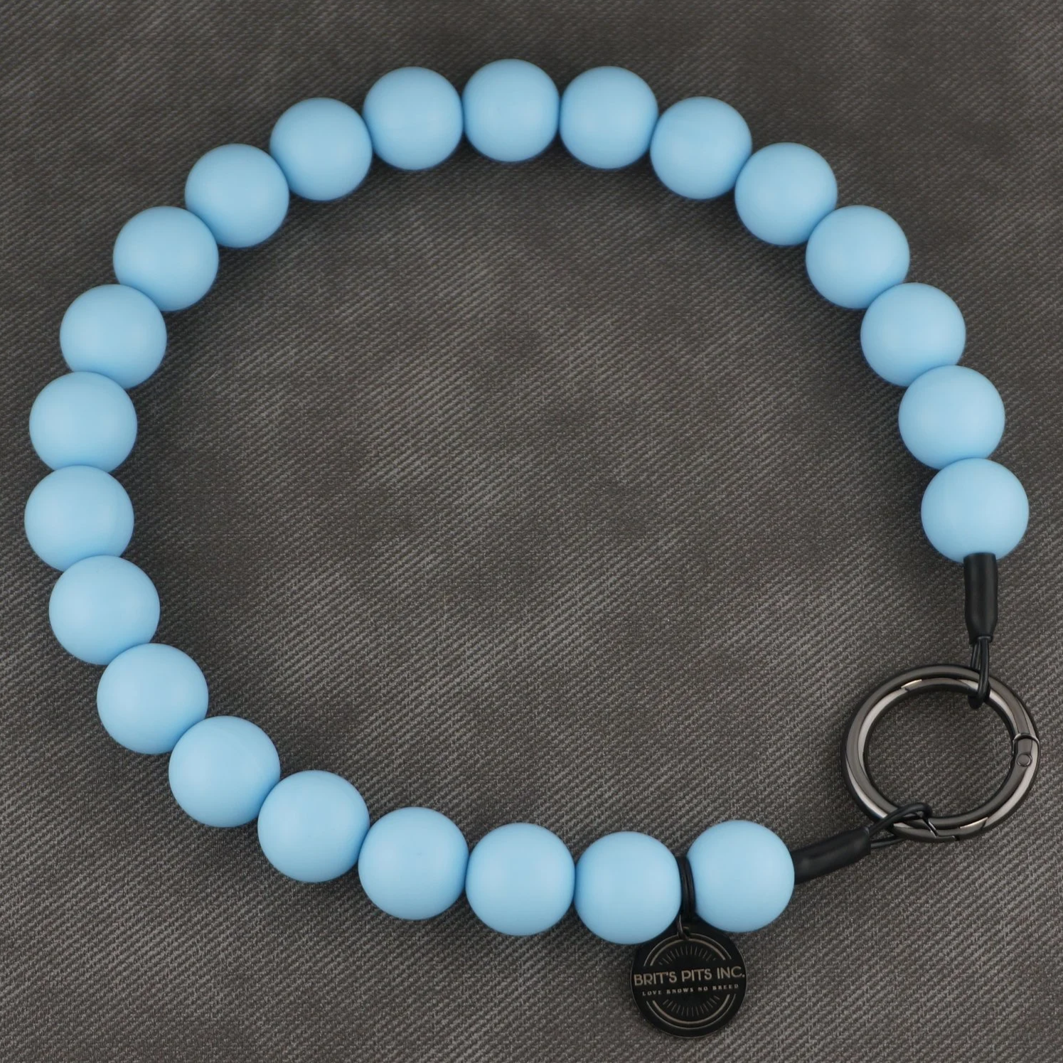 Stylish Custom Beaded Dog Collars and Necklaces in blue