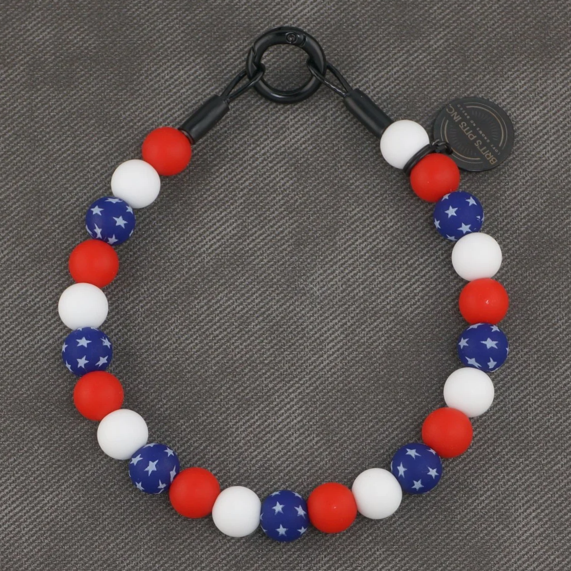 4th of July Stylish Custom Dog Collars and Necklaces near me