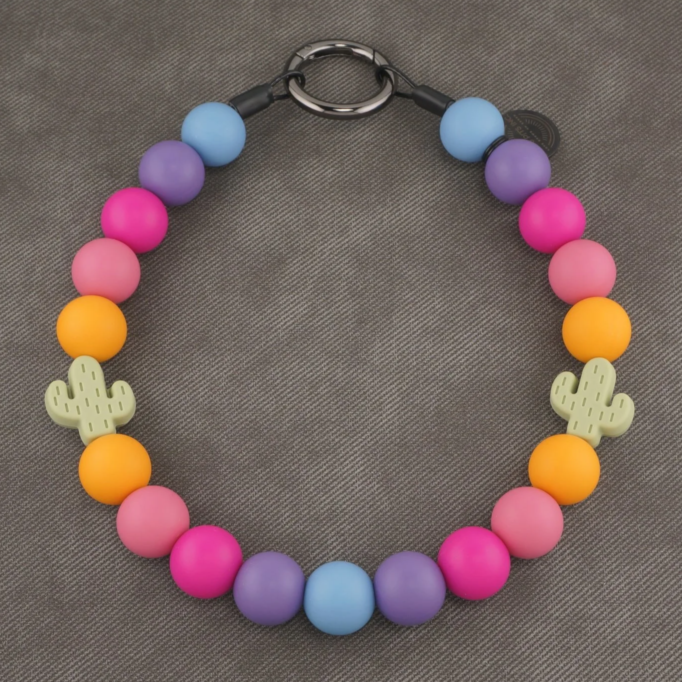 Stylish Dog Collars and Necklaces near me.  Desert Sonoran Sunset in bright bold colors.