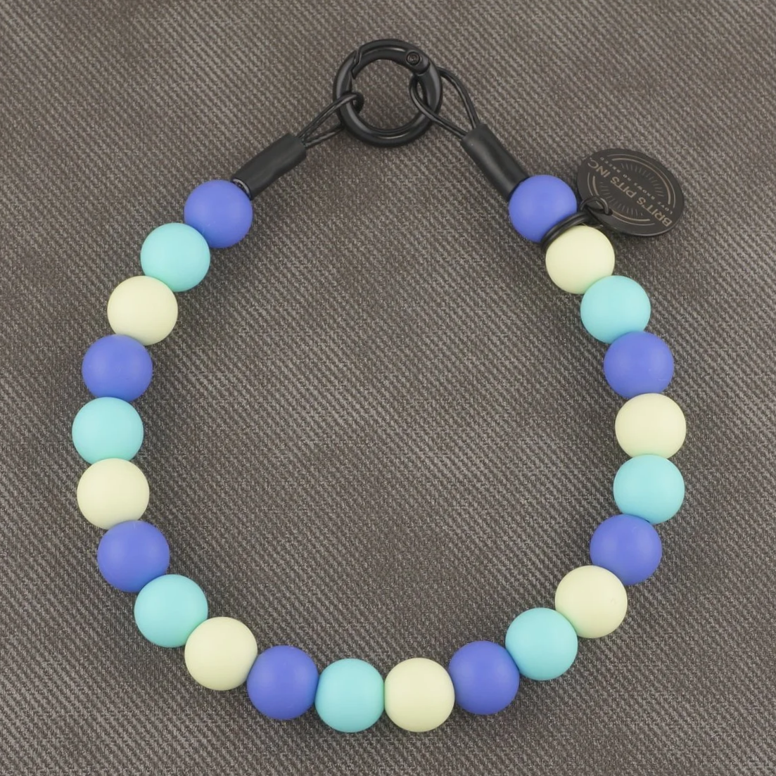 Stylish Custom Spring Dog Collars and Necklaces in purple, yellow, light blue