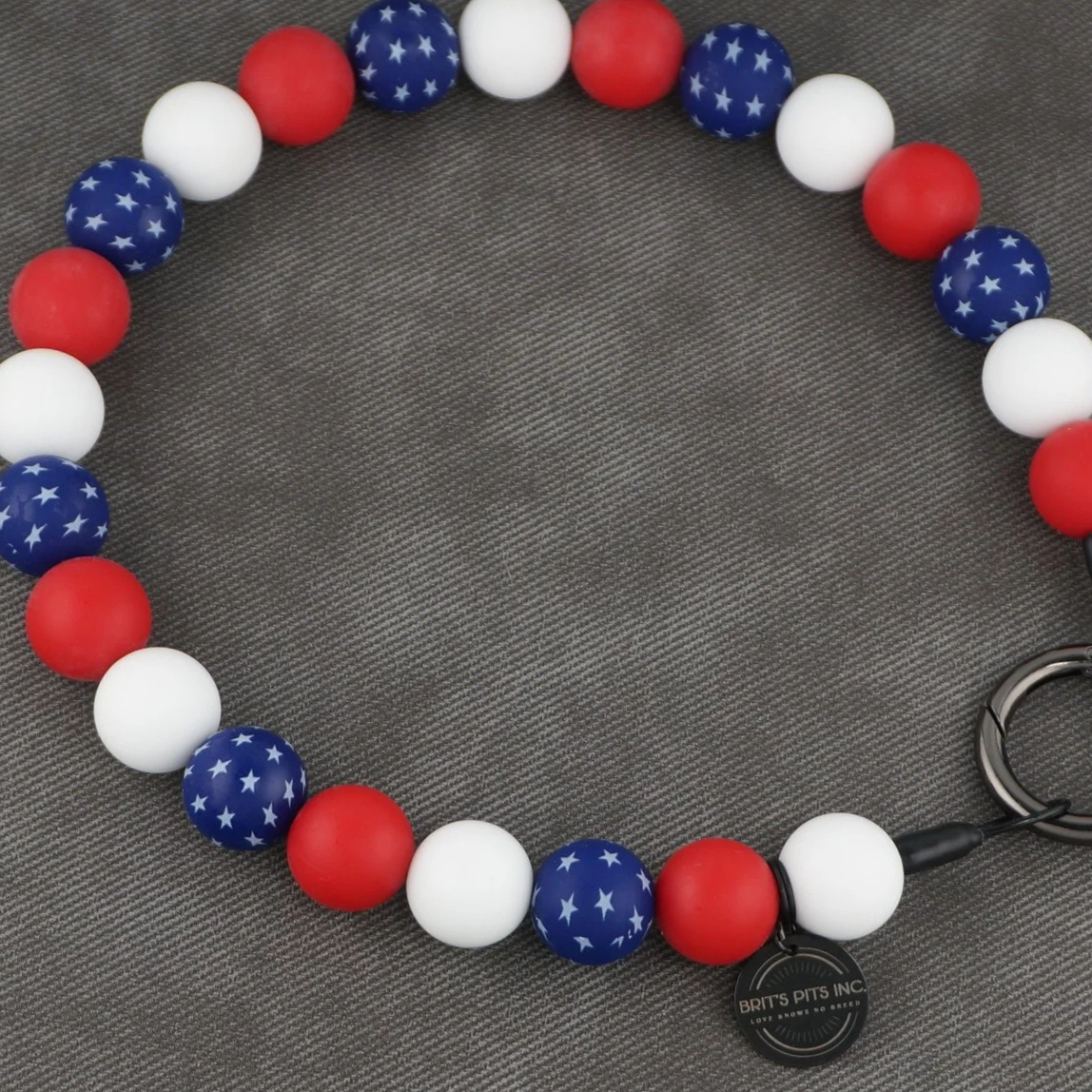4th of July Stylish Custom Beaded Dog Collars and Necklaces near me
