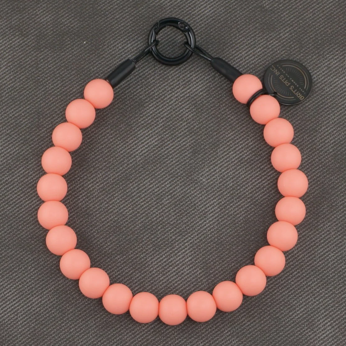 Stylish Custom Dog Collars and Necklaces in bright peach, pink