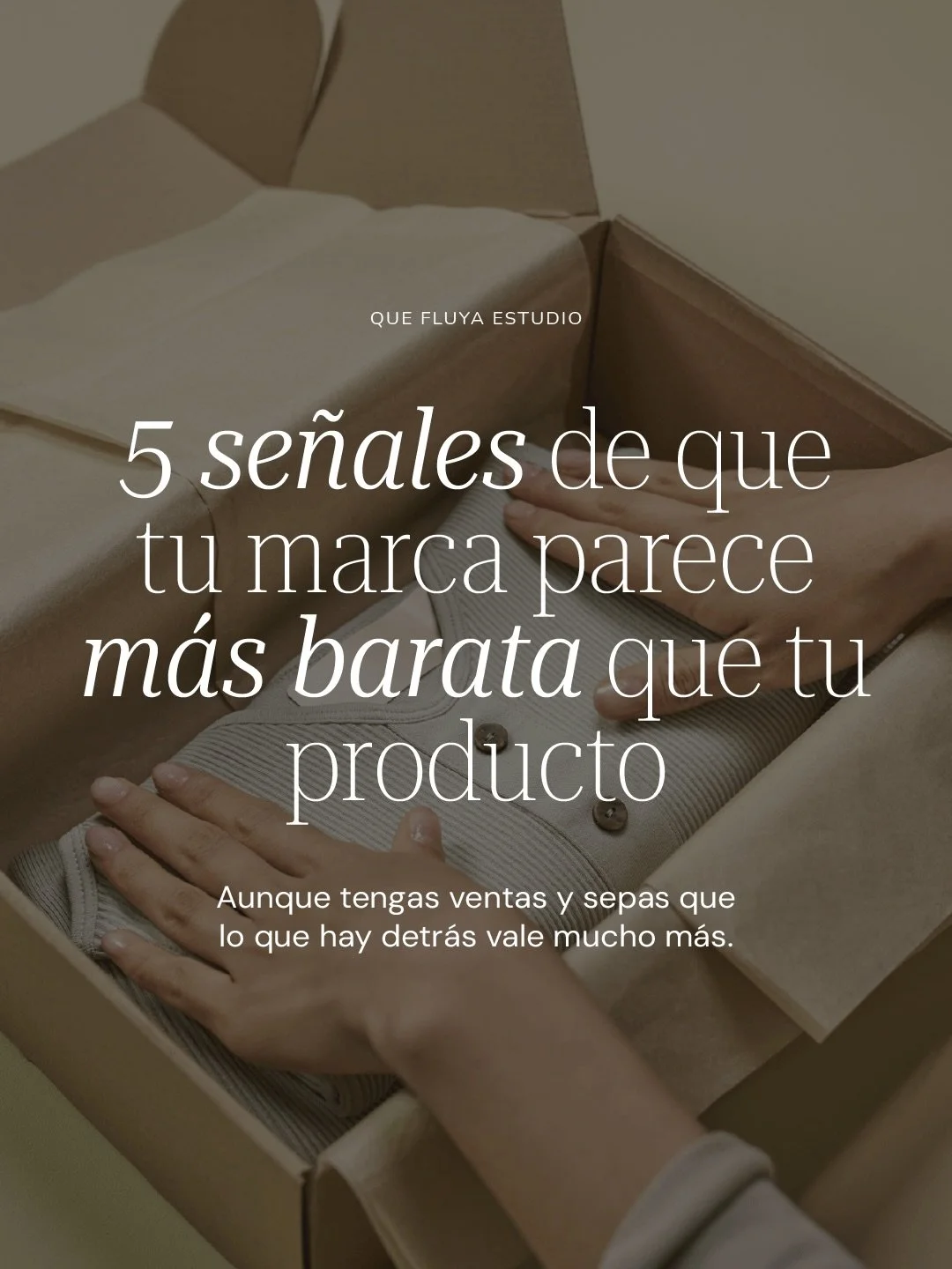 Tu producto puede ser buen&iacute;simo y tener mucho m&aacute;s detr&aacute;s de lo que se ve a simple vista.

Pero si tu marca no est&aacute; construyendo una percepci&oacute;n a la altura, el mercado no va a ponerse a imaginar todo ese valor por ti