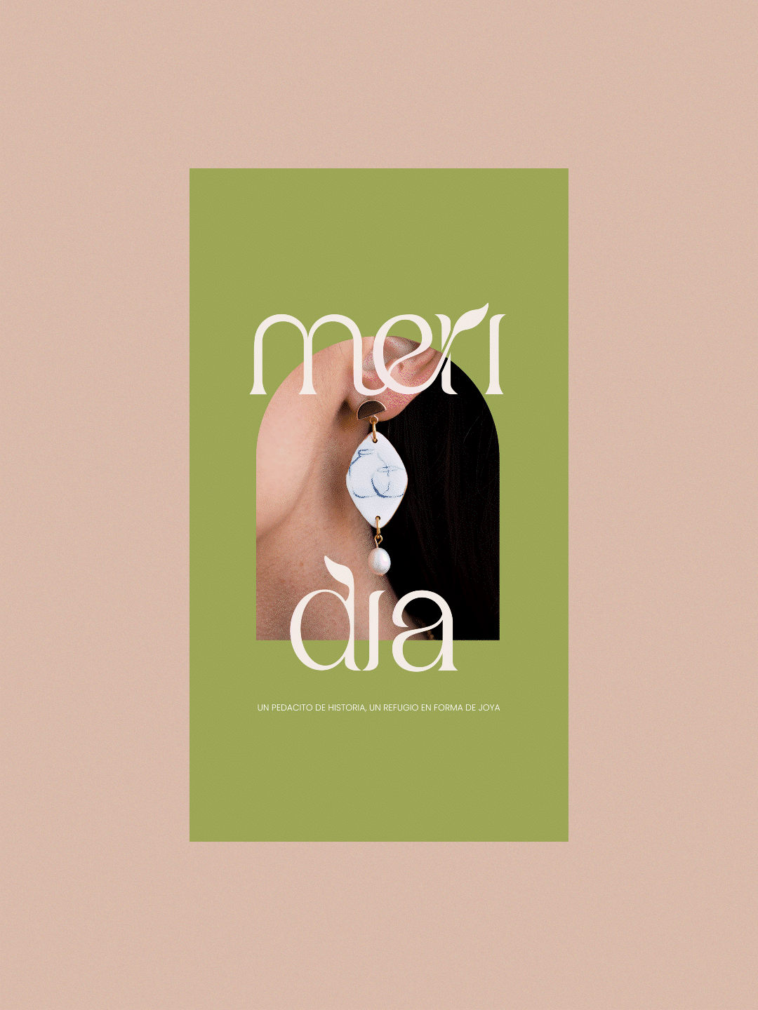 GIF dinámico de plantillas para stories de Instagram de la marca de joyas Meridia.