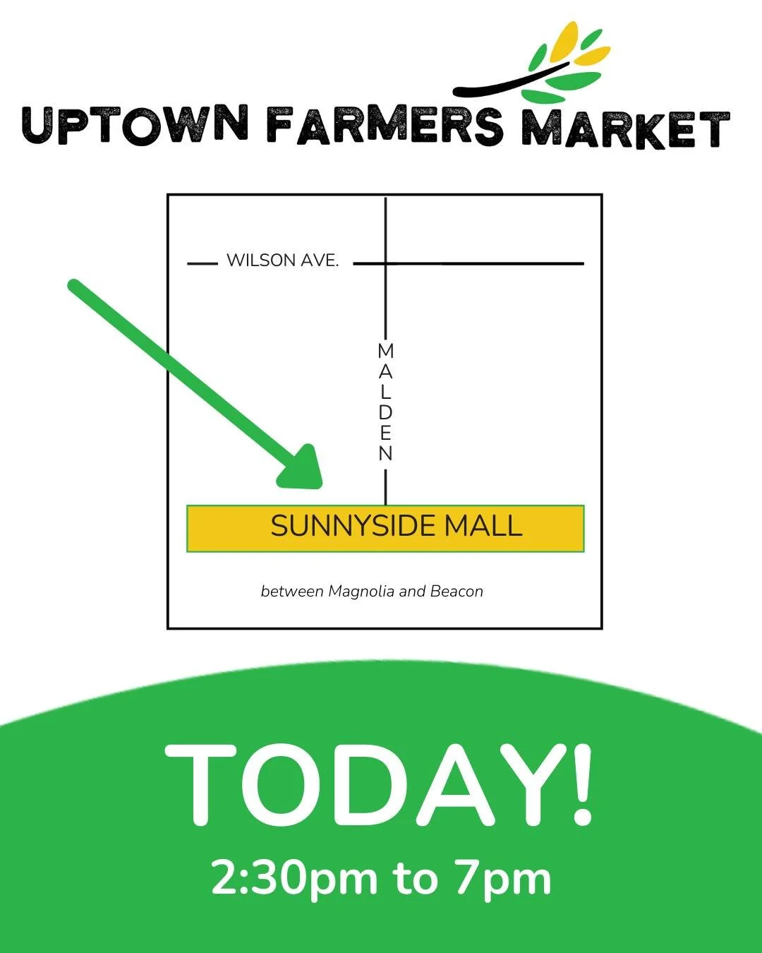 See you later!
Wednesdays - 2:30 - 7:00pm (rain or shine)
Sunnyside Mall
Accepting SNAP and offering Link Match
See typical vendor list at: ufmchicago.com / link in bio
