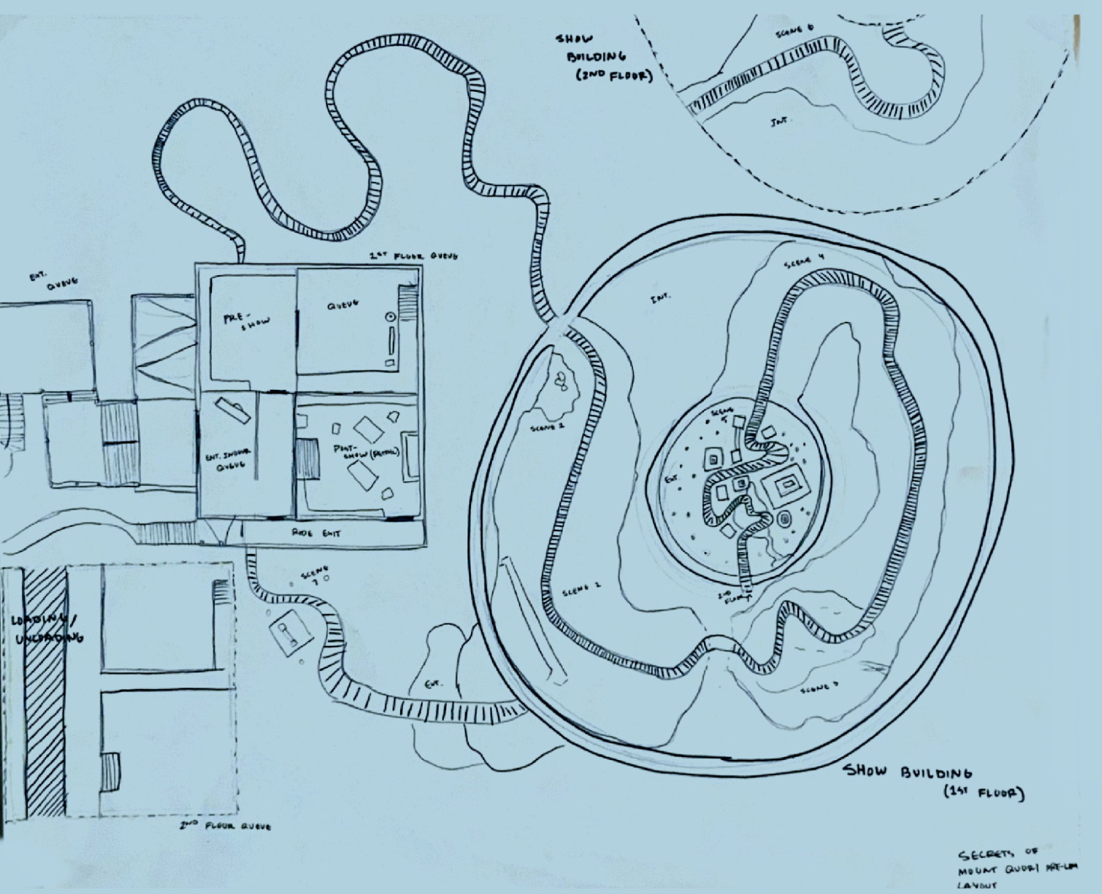 This is the attraction layout from the same project as the previous images.