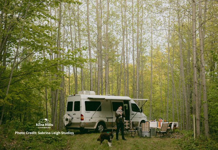 Family friendly setup at Site 25