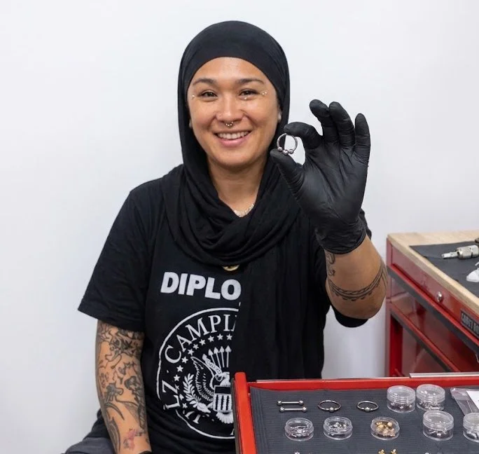 avinia, piercer at Orchard Street Tattoos, 148 Orchard Street, Lower East Side