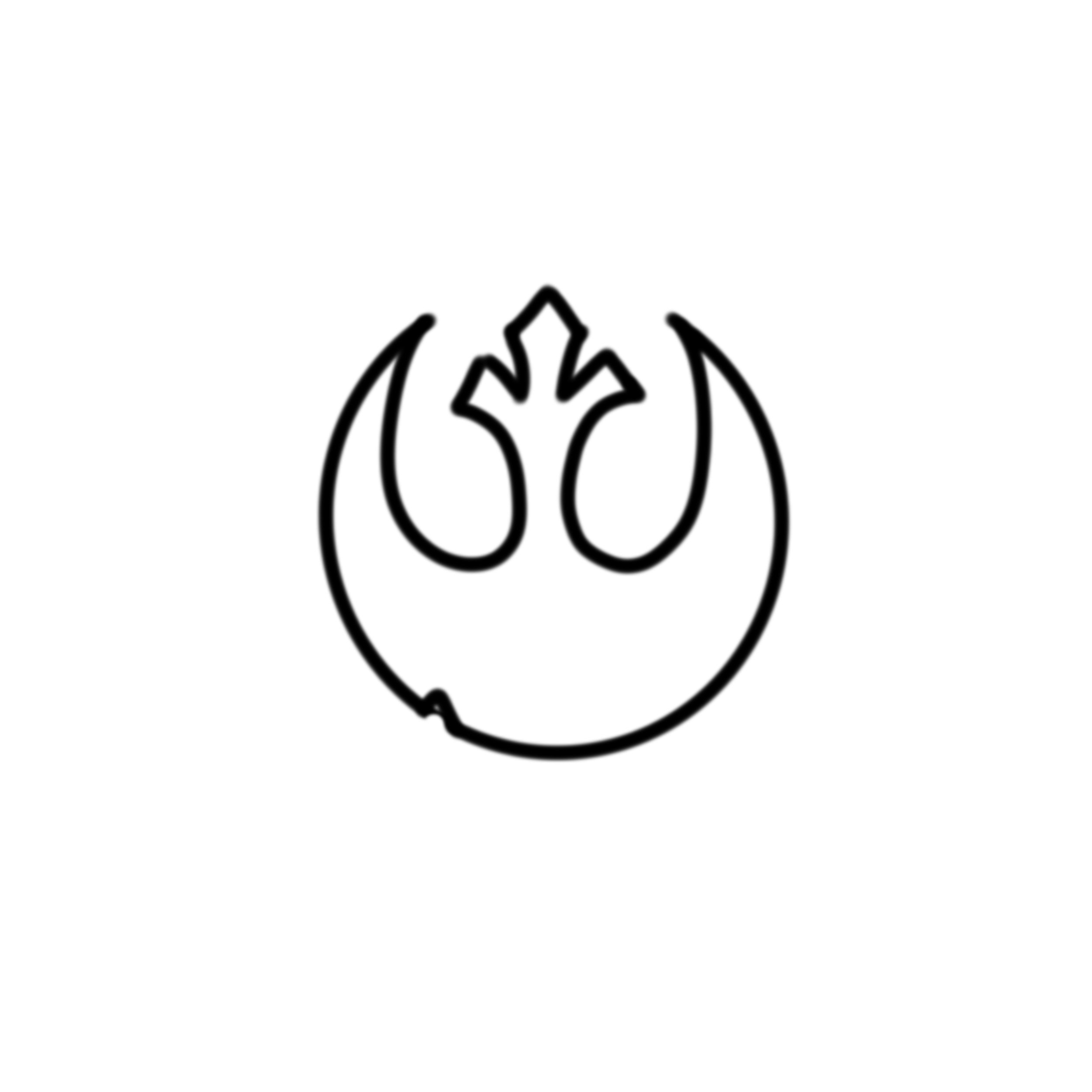 Rebel Logo Just Outline