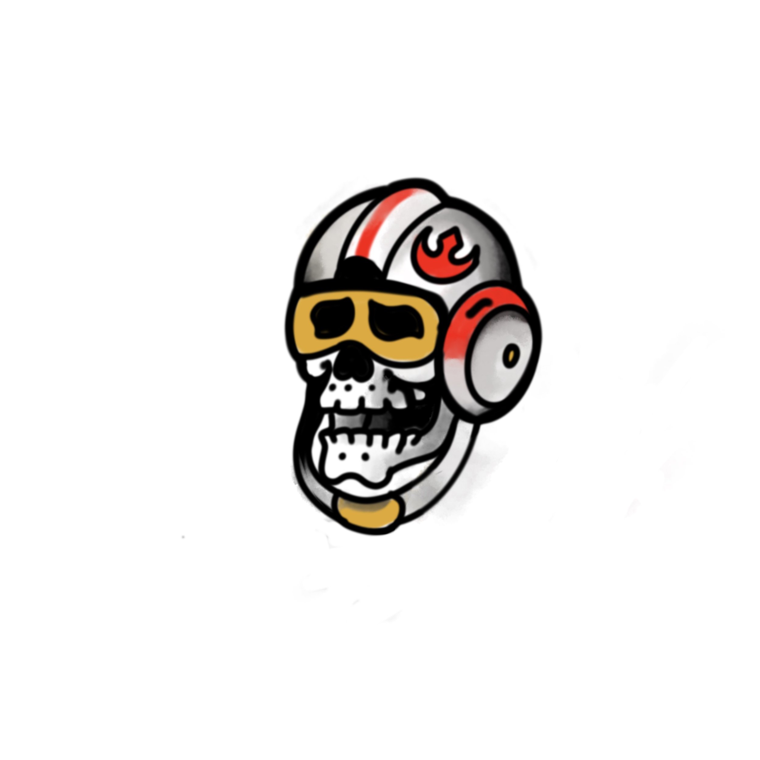 Rebel Pilot Skull