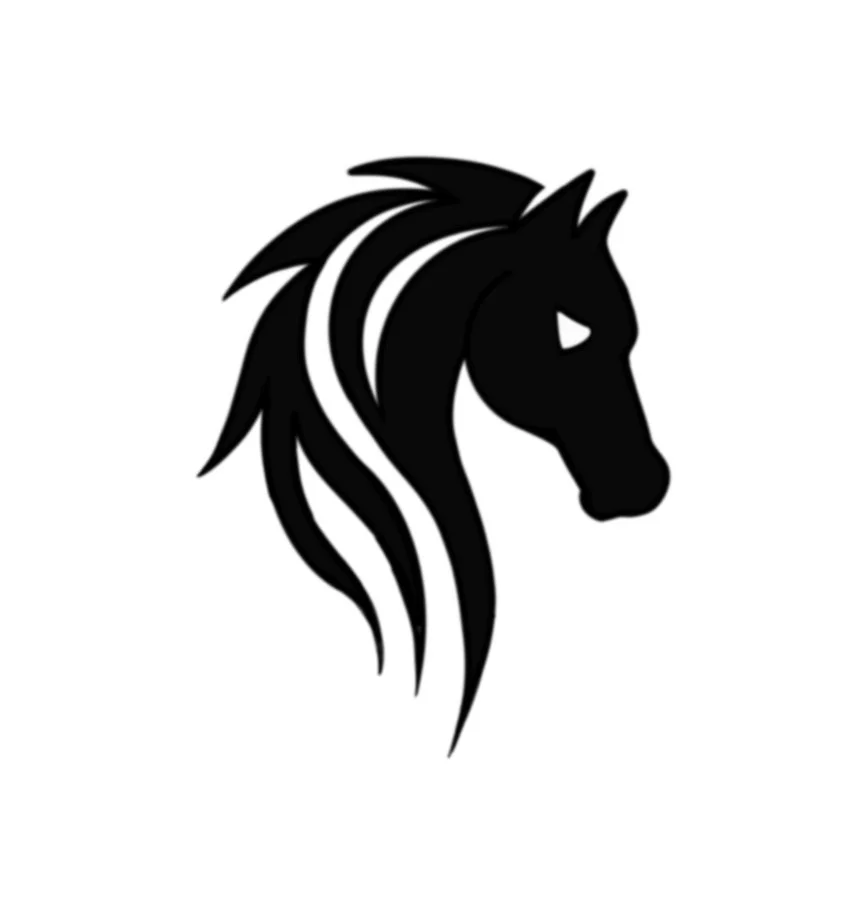 Tribal Horse Silhouette