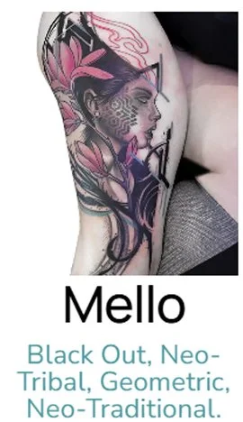 Tattooing since 2009. Blackout, neo-tribal, and heavy pattern work. Bold, graphic, and built to make a statement.