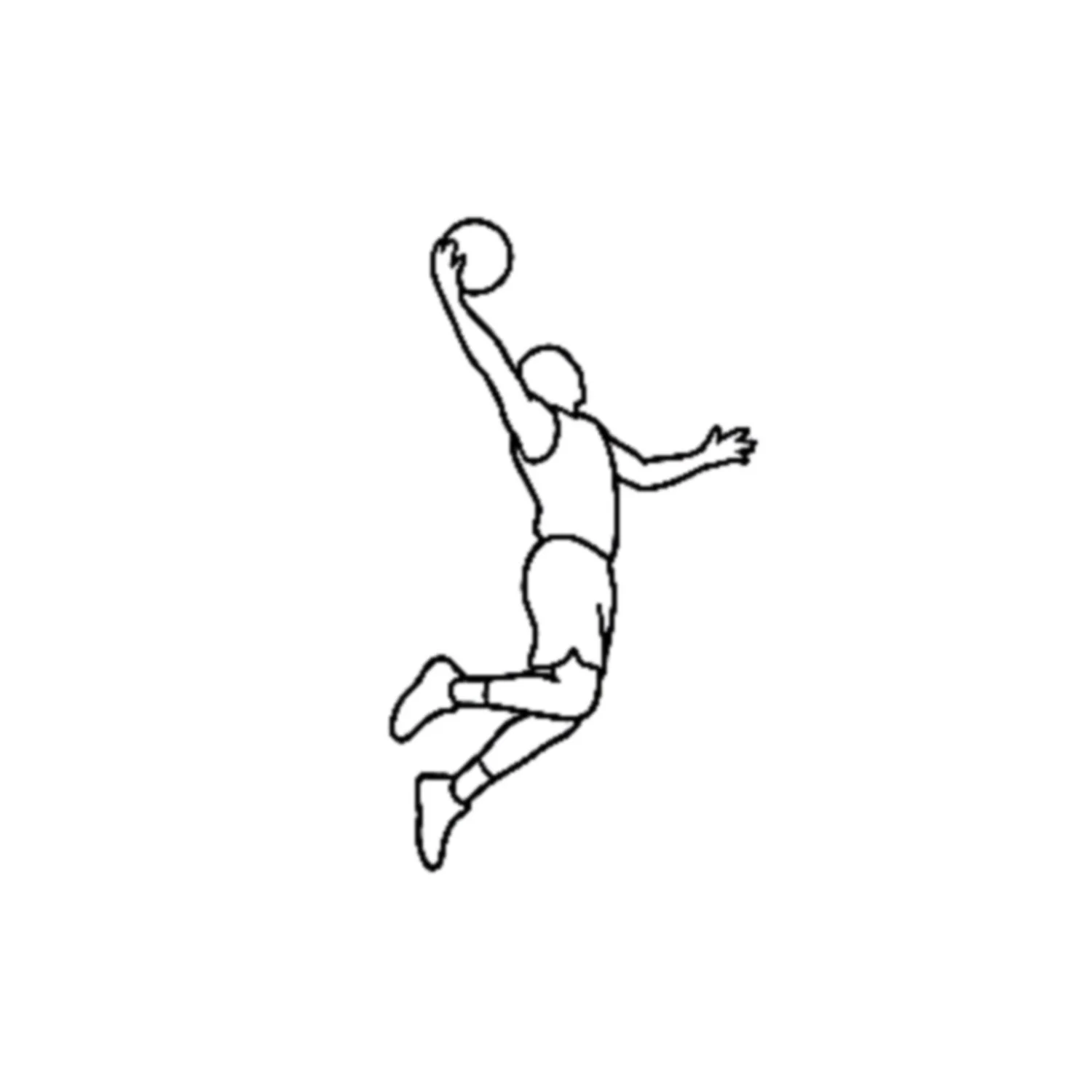 Pure elevation — a player going up strong for the slam.