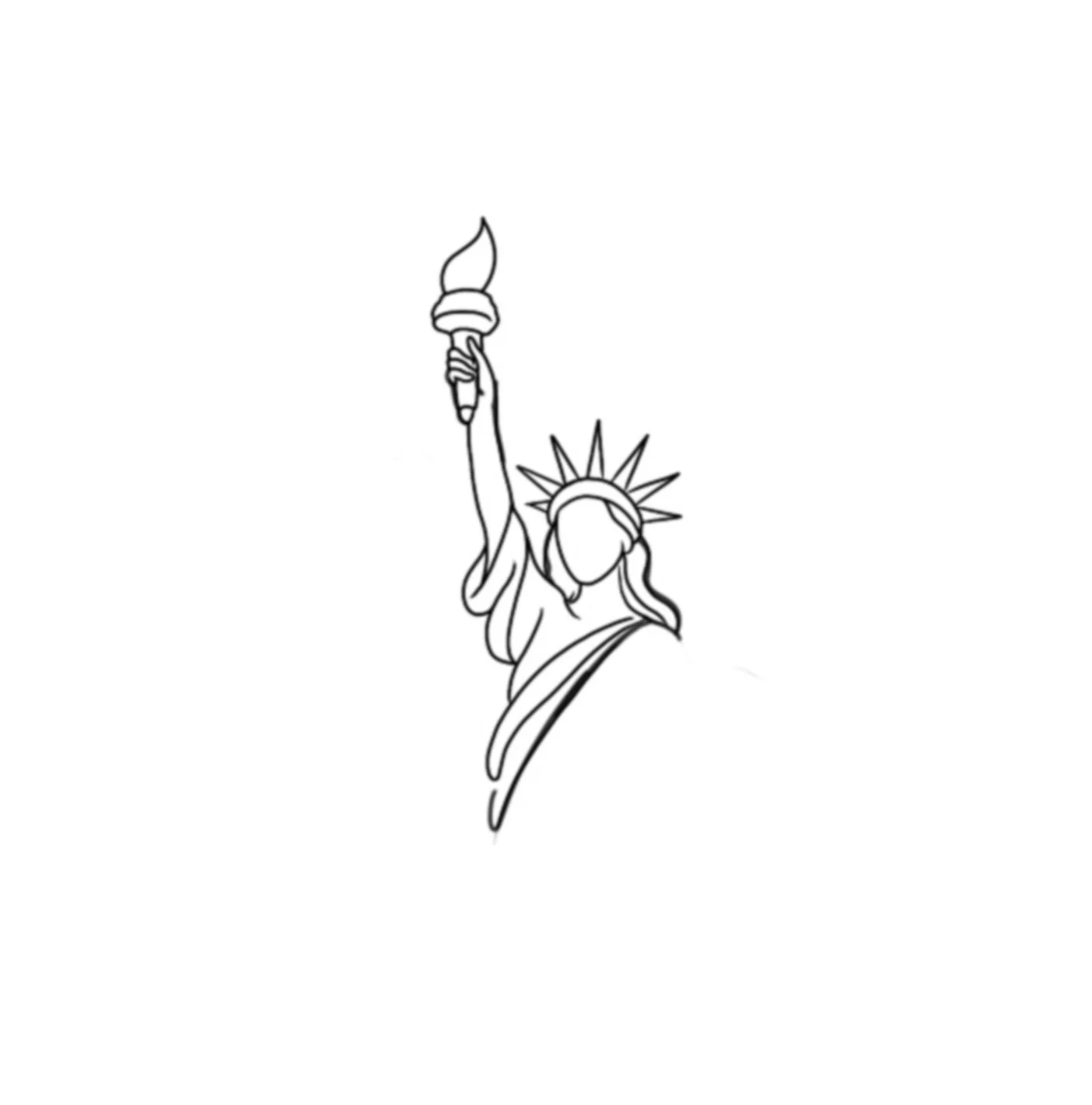 Statue of Liberty Fine-Line