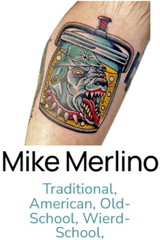 American traditional and old-school with a weird-school twist. Bold lines, solid color, and a little strange when you want it.