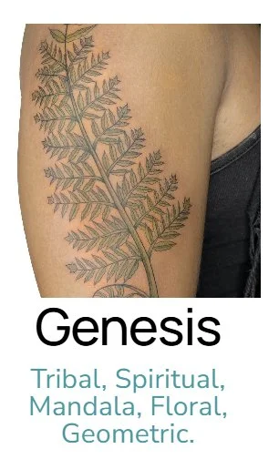 Floral Tattoo Pattern Work-Nature Tattoo-Genesis Artist-Orchard Street Tattoos-Lower East Side LES-NYC