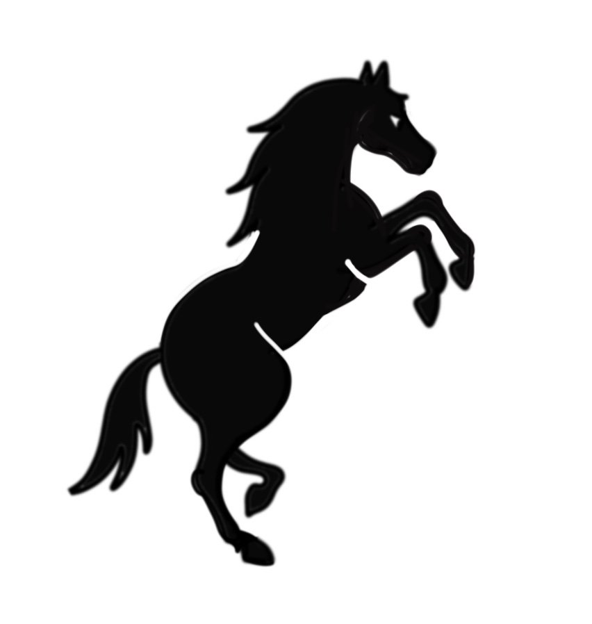 Rearing Horse Silhouette