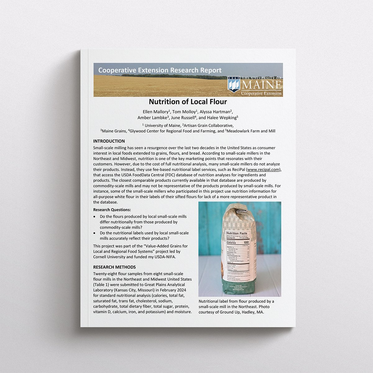 Flour Nutrition Report