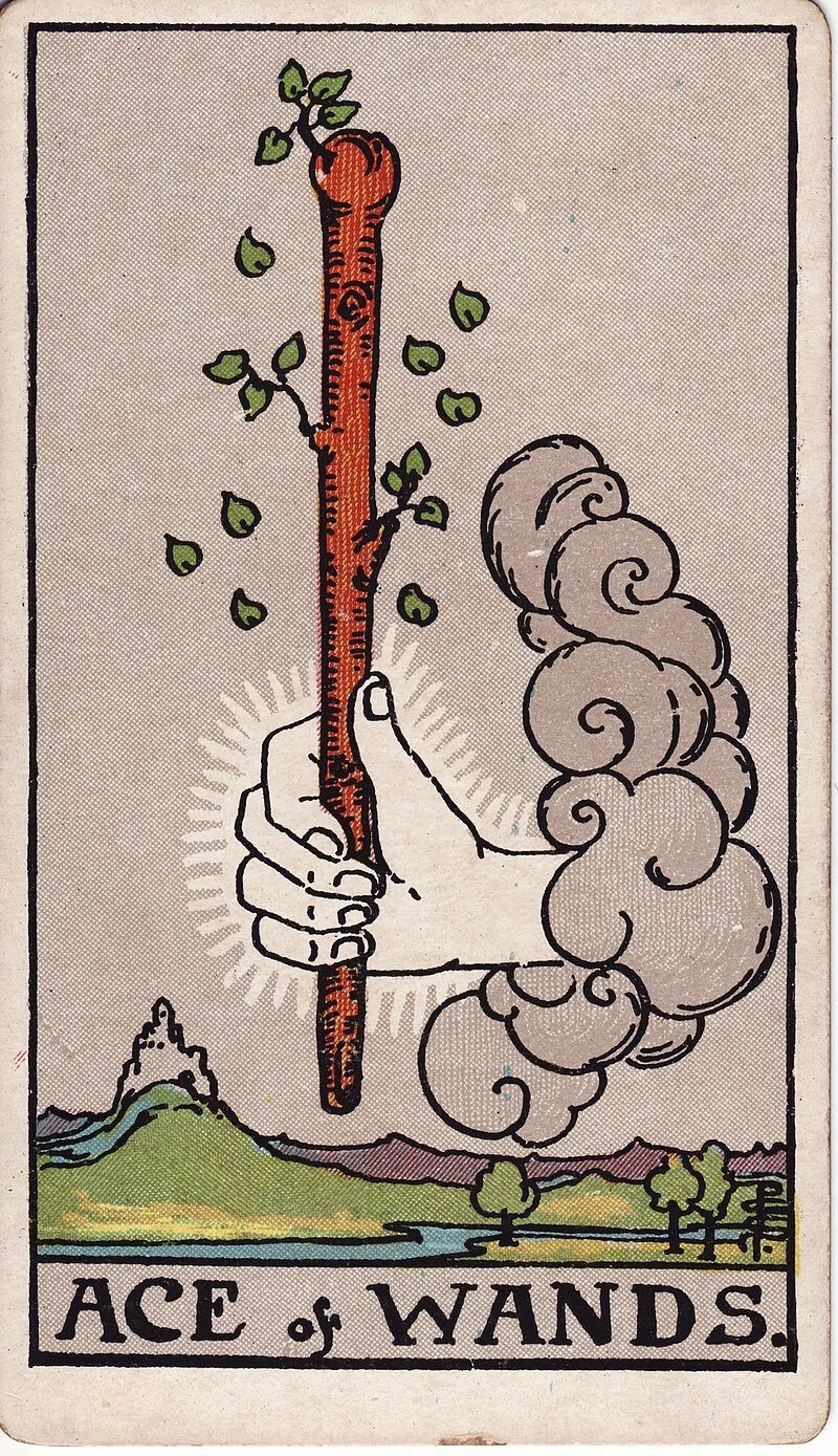 Ace of Wands, Rider Waite Smith