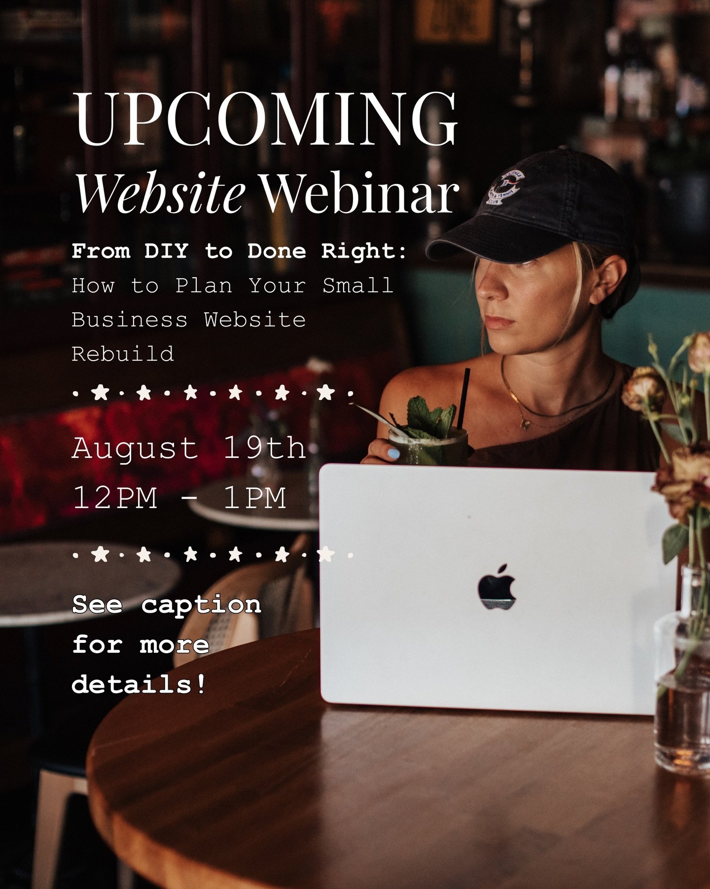 🚨🚨FREE WEBINAR ALERT! 

Thinking about a website redesign but not sure where the heck to start? 

Join us August 19th from 12pm - 1pm to talk through the website redesign process from start to finish! We&rsquo;ll cover: 

-How you know it&rsquo;s t