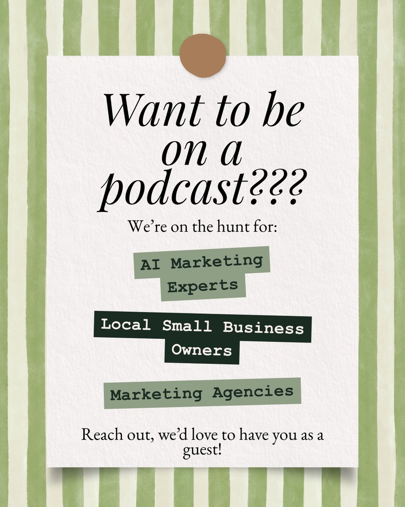 Let&rsquo;s hear your hot takes, questions, and advice 🤩

DM us for more info! 

#columbuspodcast #marketingpodcast #marketingagency #columbusbusiness #emeraldcreativecontent