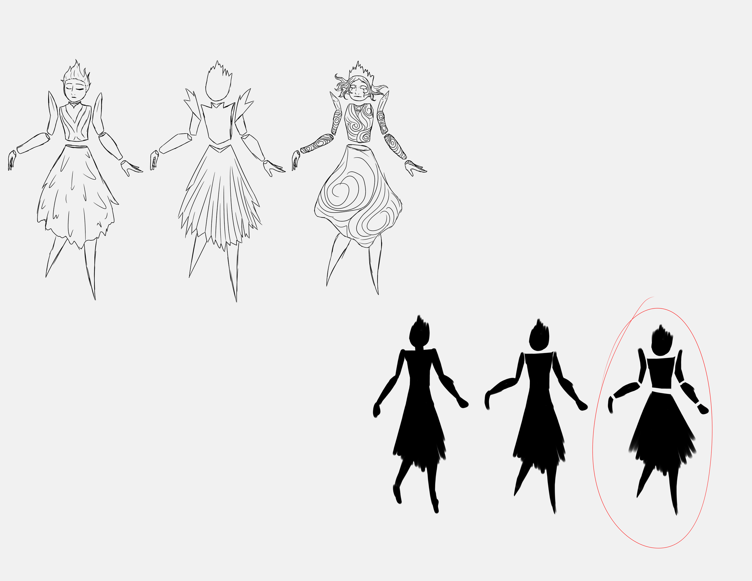 Sketches and Silhouettes