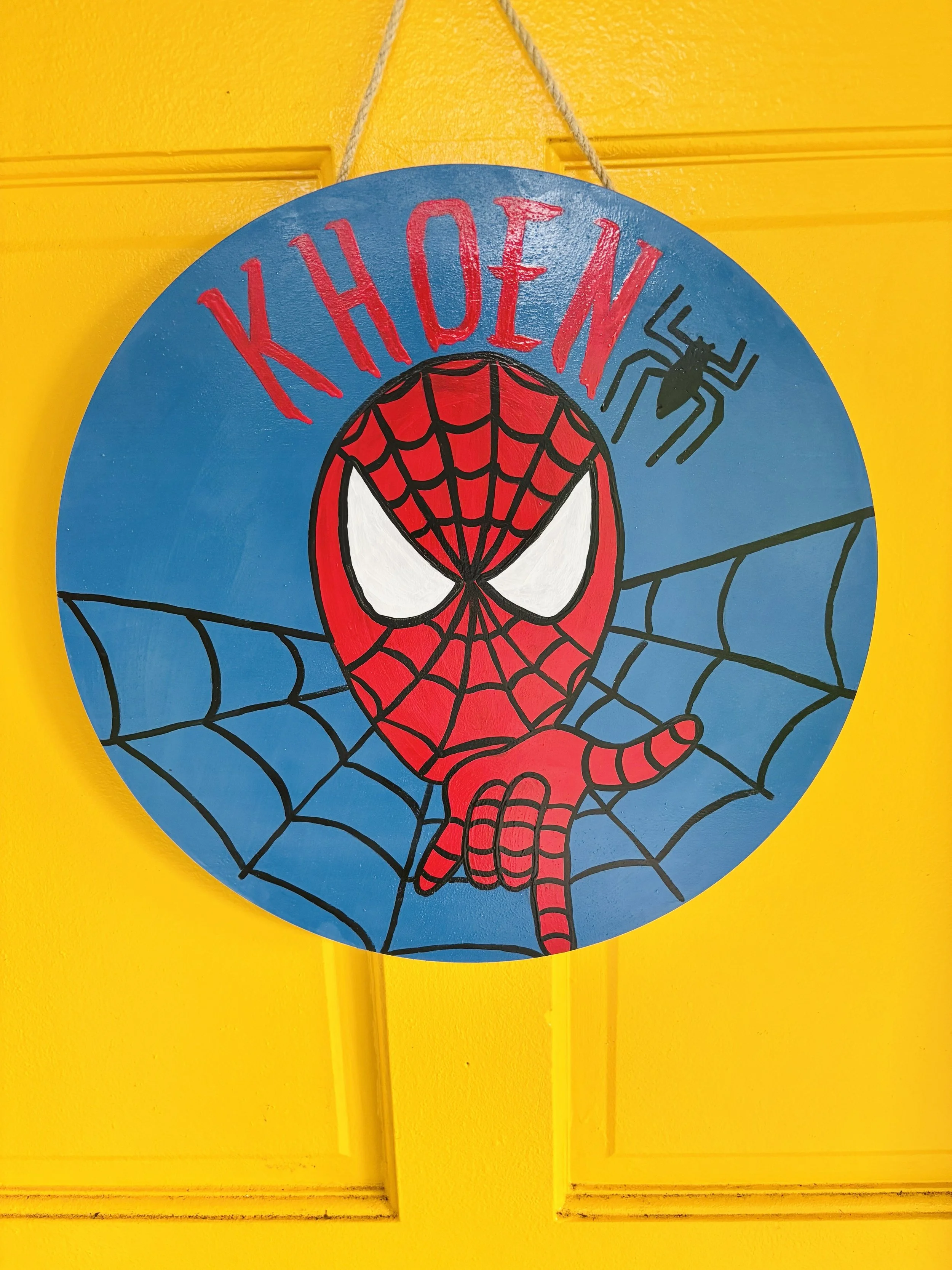 Spiderman Name Sign