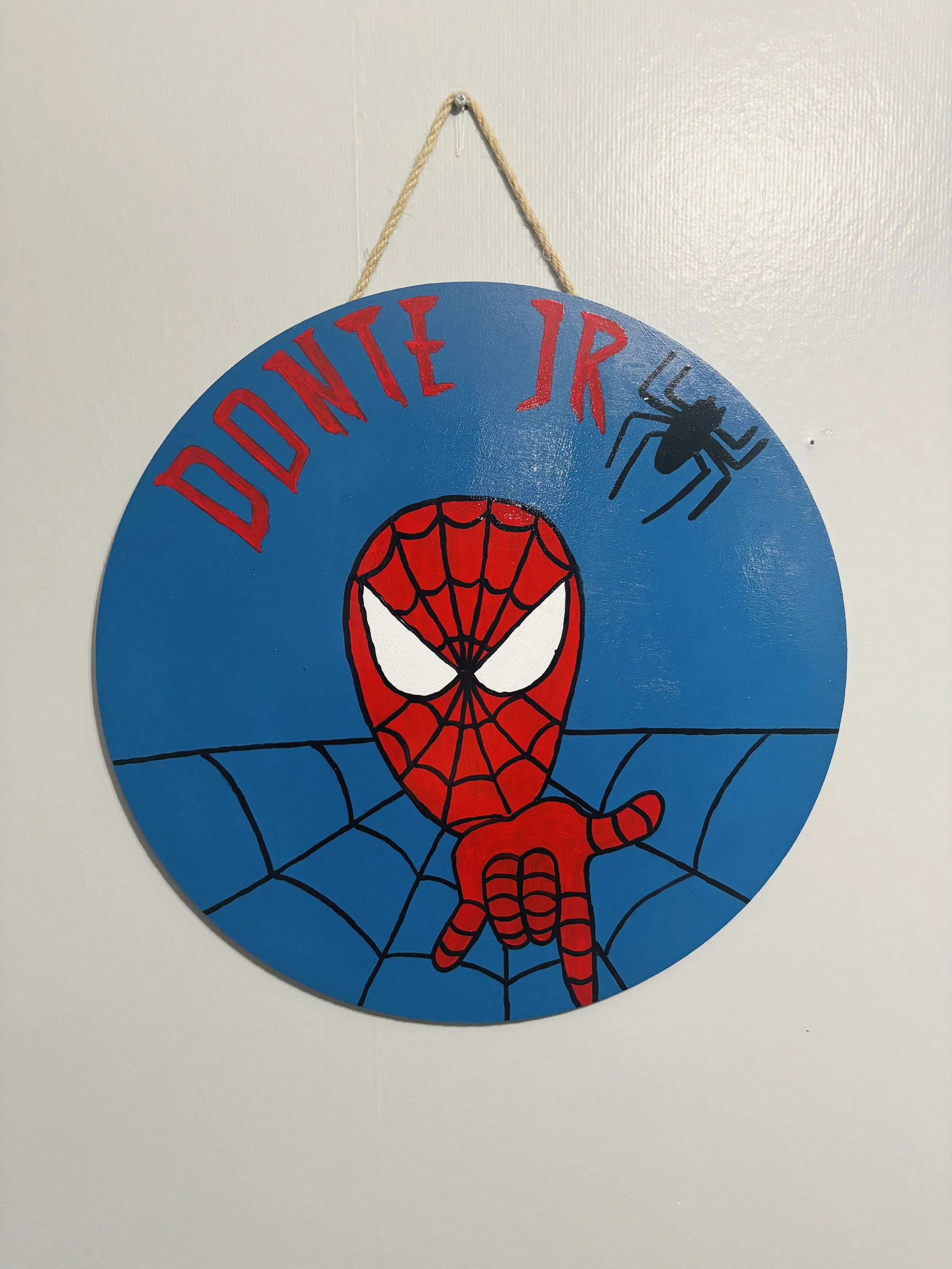 Spiderman Name Sign