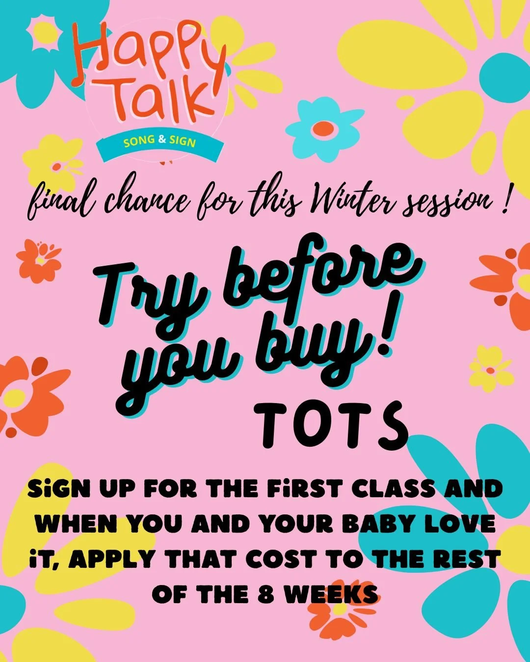 Try Before You Buy Tots-Cocoa, January 28, 10:45am