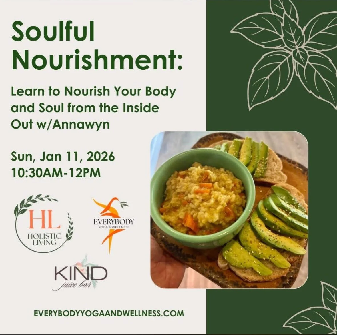 Holistic Living Sundays: Soulful Nourishment 