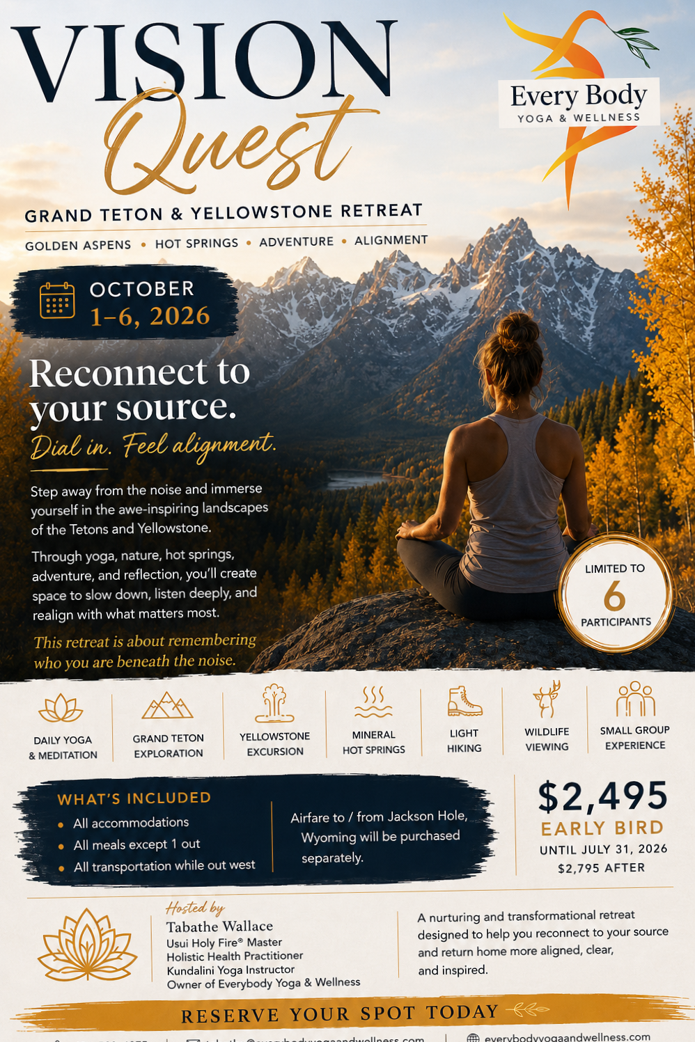 Vision Quest - Grand Tetons &amp; Yellowstone Retreat