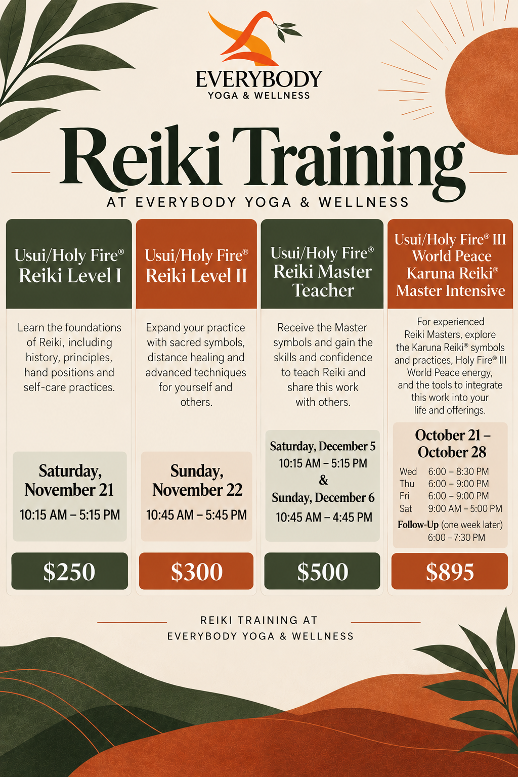 Usui Holy Fire® Reiki Level I Training