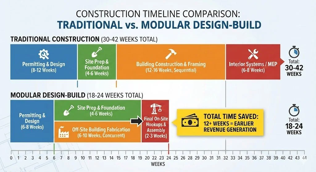 The Revenue Accelerator: Opening Your Doors 12 Weeks Sooner with Modular Design-Build