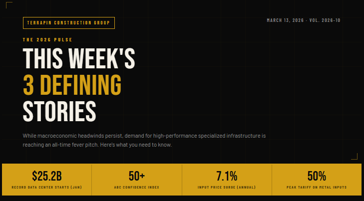 The 2026 Pulse: This Week’s 3 Defining Stories in Commercial Construction