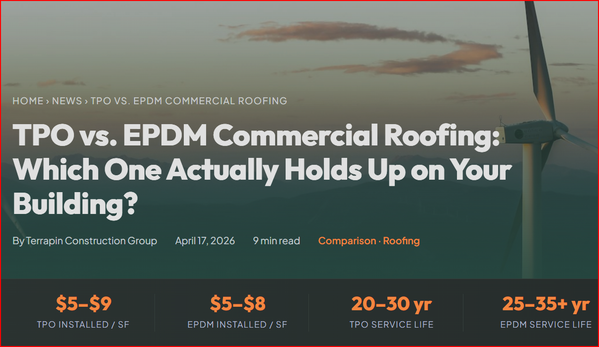TPO vs. EPDM Commercial Roofing: Which One Actually Holds Up on Your Building?