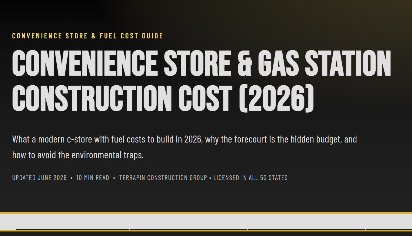 Convenience Store &amp; Gas Station Construction Cost (2026)