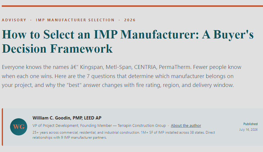 How to Select an IMP Manufacturer: A Buyer's Decision Framework